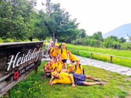 Our Camp-kids on a Switzerland trip - Mayenfeld (Switzerland)